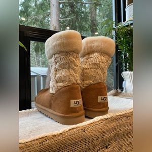 Ugg Australia shearling knit boots